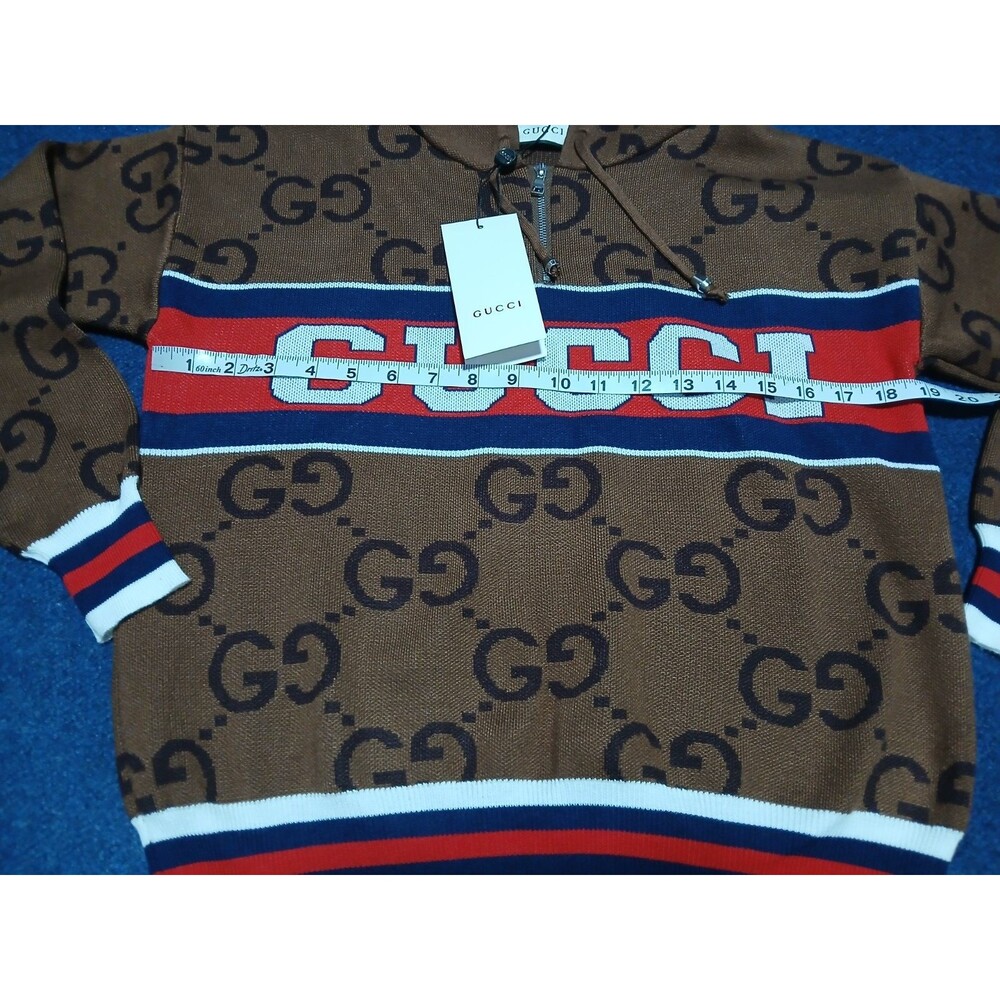 GUCCI Brown Logo Ladies Track Suit Hoodie NWT Small - Picture 16 of 16